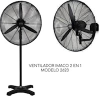 Ventilador de pared Imaco 26" FS2623 2 en 1 Pared y Pedestal